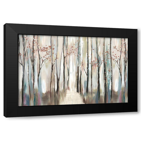 Sophies Forest Black Modern Wood Framed Art Print with Double Matting by PI Studio