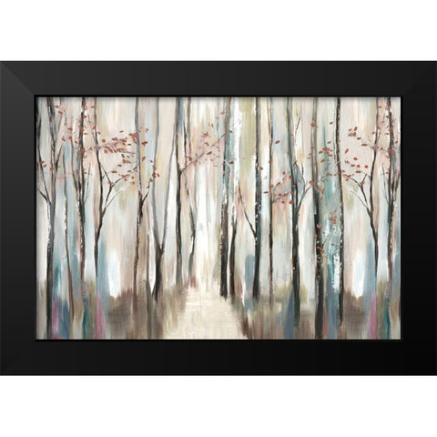 Sophies Forest Black Modern Wood Framed Art Print by PI Studio