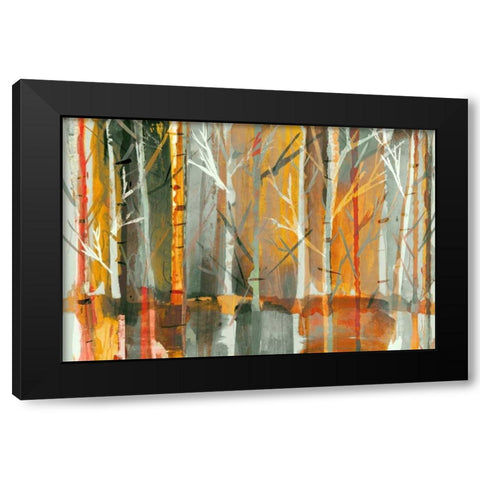 Sunset  Black Modern Wood Framed Art Print by PI Galerie