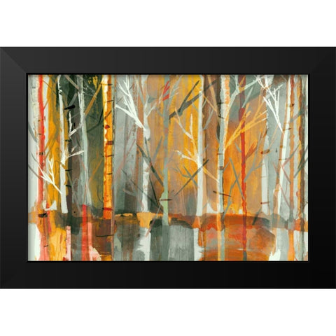 Sunset  Black Modern Wood Framed Art Print by PI Galerie