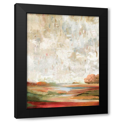 Wild Fields Black Modern Wood Framed Art Print by PI Galerie