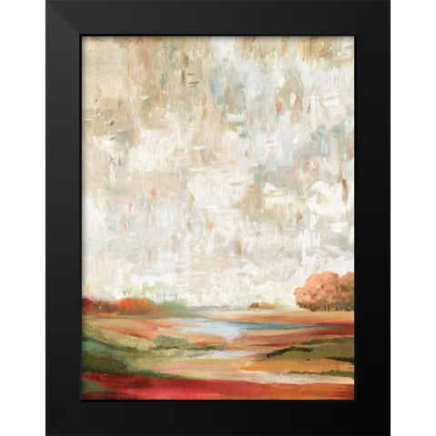 Wild Fields Black Modern Wood Framed Art Print by PI Galerie