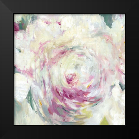 Shabby Peony I Black Modern Wood Framed Art Print by PI Galerie