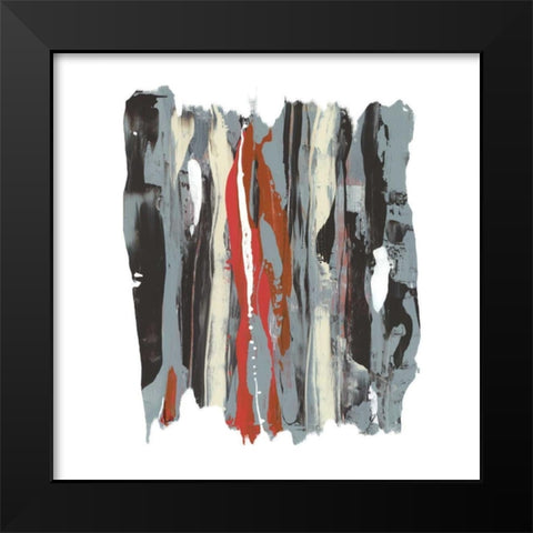 Like Rain II Black Modern Wood Framed Art Print by PI Gallery