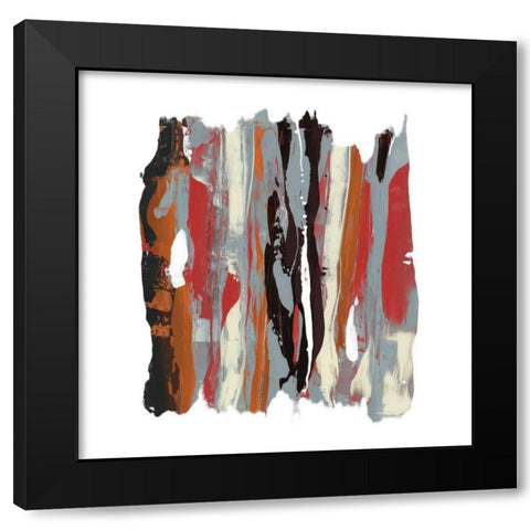 Like Rain III Black Modern Wood Framed Art Print by PI Gallery