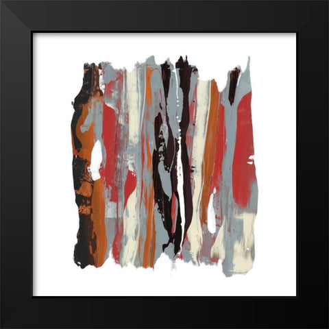 Like Rain III Black Modern Wood Framed Art Print by PI Gallery