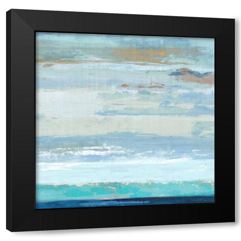 Sea Shore I Black Modern Wood Framed Art Print by PI Galerie