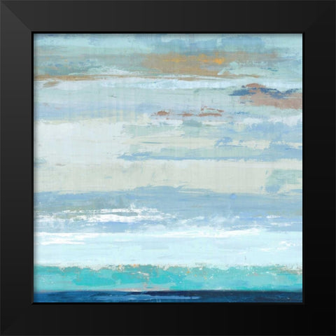 Sea Shore I Black Modern Wood Framed Art Print by PI Galerie