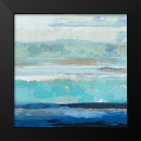 Sea Shore II Black Modern Wood Framed Art Print by PI Galerie