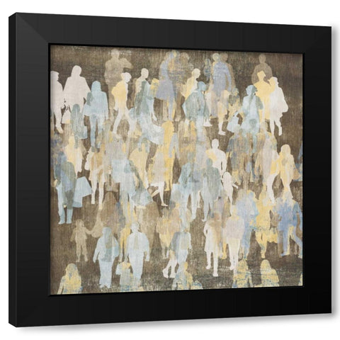 Silhouettes I Black Modern Wood Framed Art Print with Double Matting by PI Galerie