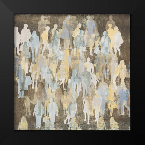 Silhouettes I Black Modern Wood Framed Art Print by PI Galerie