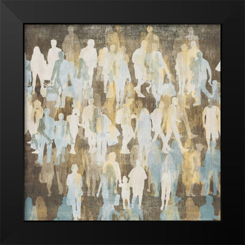 Silhouettes II Black Modern Wood Framed Art Print by PI Galerie