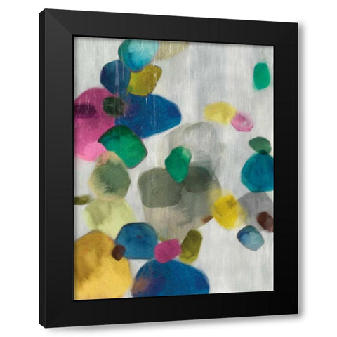 Shadow Pebbles I Black Modern Wood Framed Art Print with Double Matting by PI Galerie