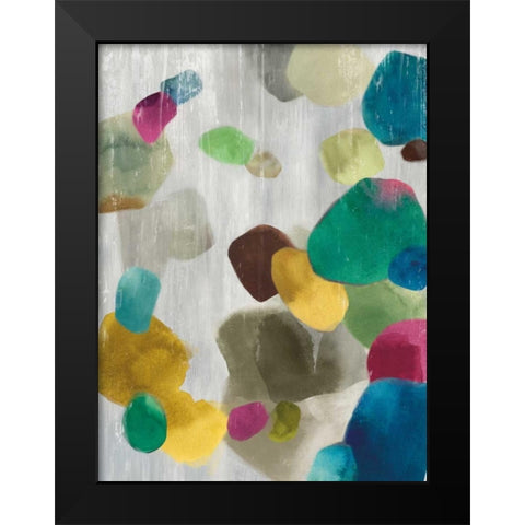 Shadow Pebbles II Black Modern Wood Framed Art Print by PI Galerie