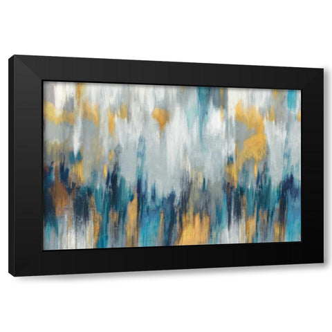 Echoes Black Modern Wood Framed Art Print by PI Galerie
