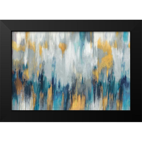 Echoes Black Modern Wood Framed Art Print by PI Galerie