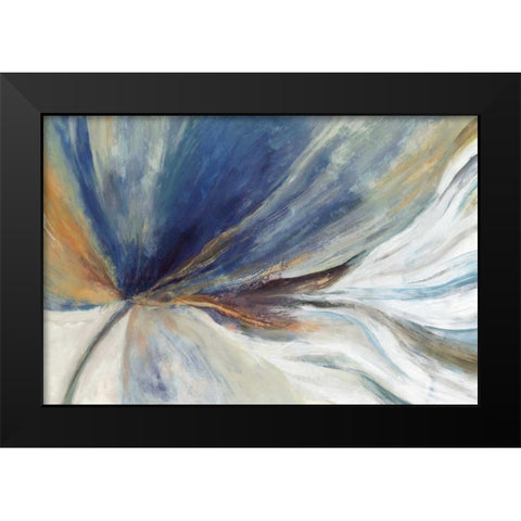 Traced  Black Modern Wood Framed Art Print by PI Galerie
