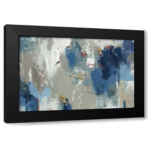 Fluttered Black Modern Wood Framed Art Print by PI Galerie
