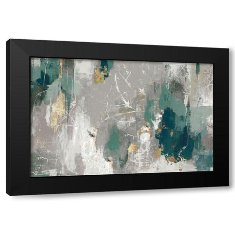 Fluttered Black Modern Wood Framed Art Print with Double Matting by PI Studio