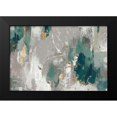 Fluttered Black Modern Wood Framed Art Print by PI Studio