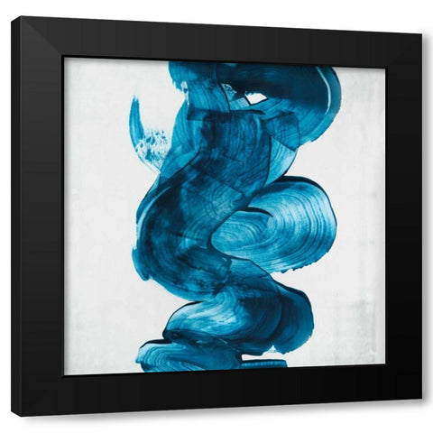 Outside I Black Modern Wood Framed Art Print with Double Matting by PI Studio