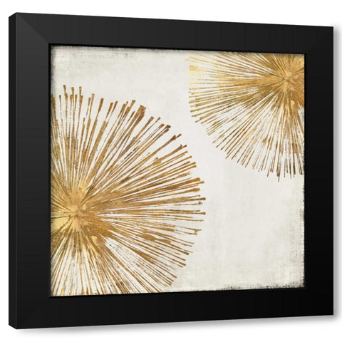 Gold Star I Black Modern Wood Framed Art Print with Double Matting by PI Galerie