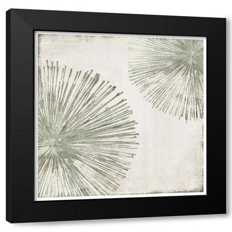 Gold Star I Custom Version Black Modern Wood Framed Art Print with Double Matting by PI Studio