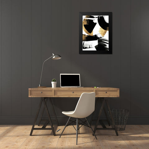 Art Deco II Black Modern Wood Framed Art Print by PI Studio