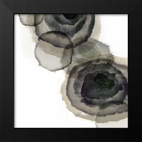 Ink Stains I Black Modern Wood Framed Art Print by PI Galerie