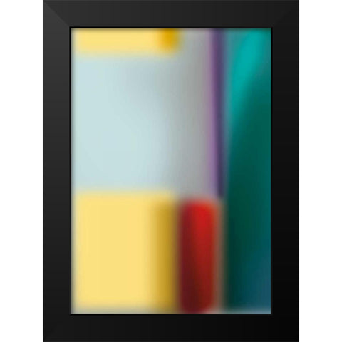 Smooth Glass I Black Modern Wood Framed Art Print by PI Galerie