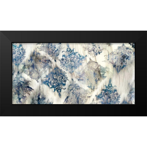 Lucid Damask I Black Modern Wood Framed Art Print by PI Galerie