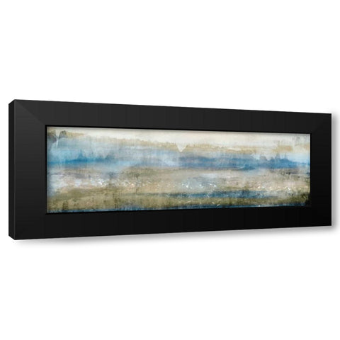 Gold Field Black Modern Wood Framed Art Print by PI Studio