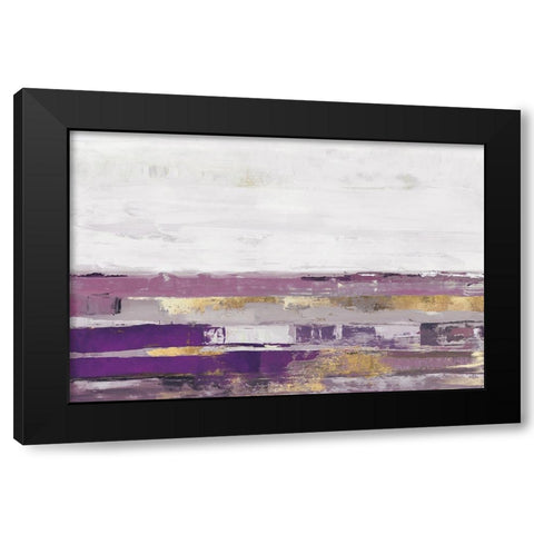 Way to Go Lavender Version Black Modern Wood Framed Art Print with Double Matting by PI Studio