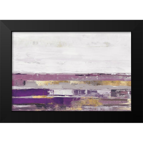 Way to Go Lavender Version Black Modern Wood Framed Art Print by PI Studio