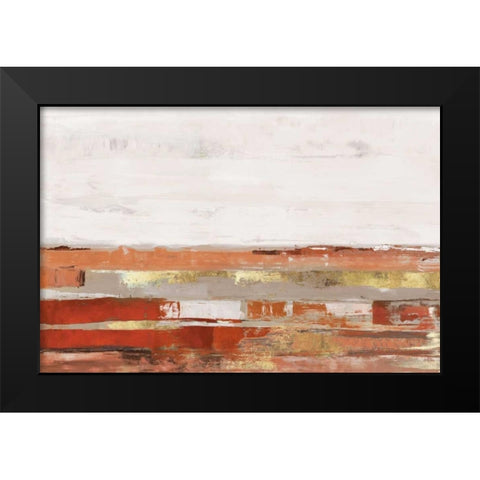 Way to Go Cinnamon Version Black Modern Wood Framed Art Print by PI Studio