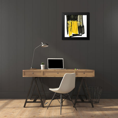 Hive II Black Modern Wood Framed Art Print by PI Studio