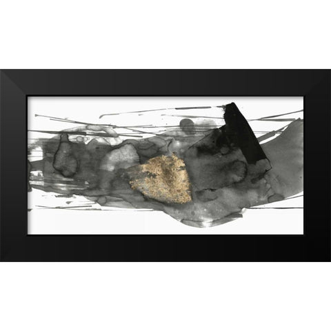 Black Gesture I Black Modern Wood Framed Art Print by PI Studio