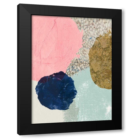 Eclipse Black Modern Wood Framed Art Print with Double Matting by PI Studio