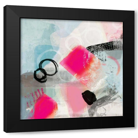 Rush  Black Modern Wood Framed Art Print with Double Matting by PI Studio