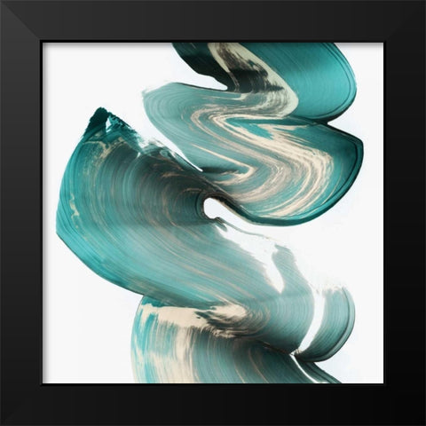 Swirl I  Black Modern Wood Framed Art Print by PI Studio