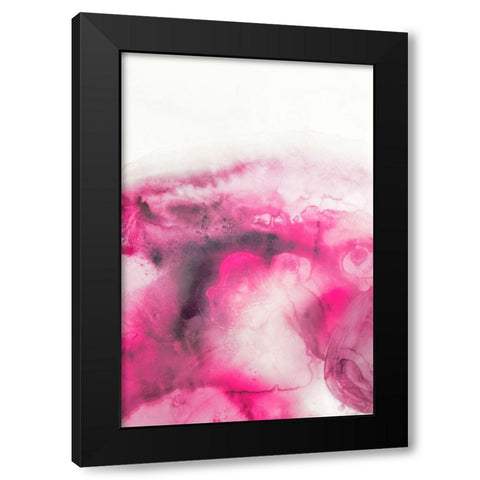 Lavender Bubbles I Blush Version Black Modern Wood Framed Art Print with Double Matting by PI Studio