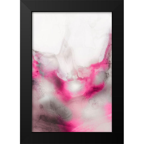 Lavender Bubbles II Blush Version Black Modern Wood Framed Art Print by PI Studio