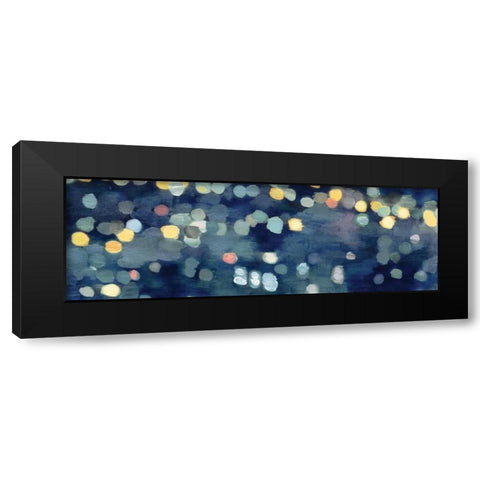 City Lights II Black Modern Wood Framed Art Print with Double Matting by PI Studio