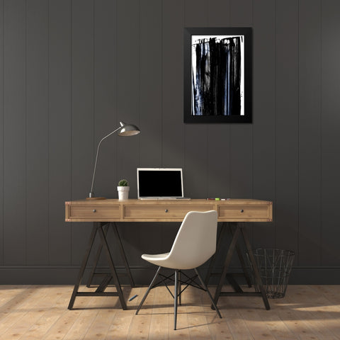 Squeegee I Black Modern Wood Framed Art Print by PI Studio