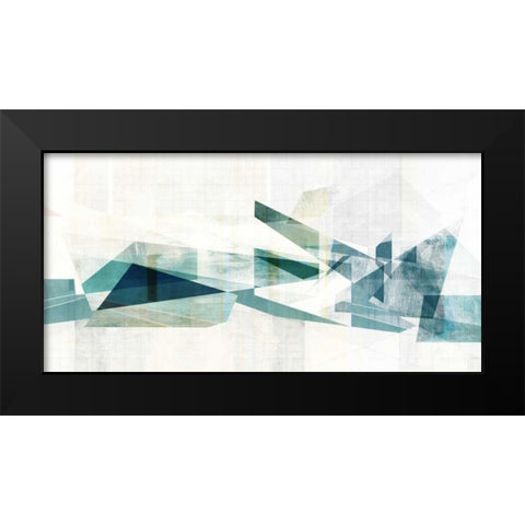 Abstracture Black Modern Wood Framed Art Print by PI Studio