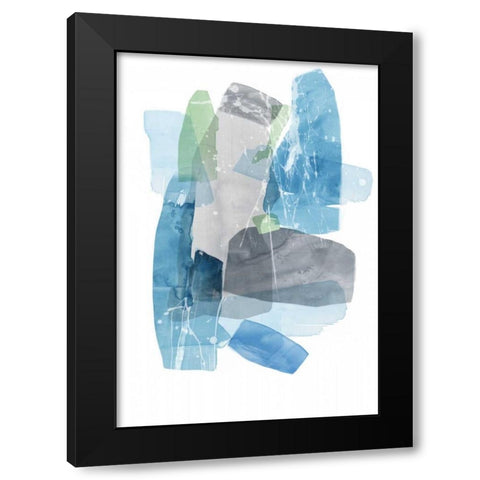 Sky Composition II Black Modern Wood Framed Art Print with Double Matting by PI Studio