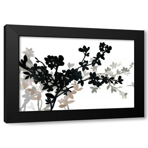 Apple Bloom I Black Modern Wood Framed Art Print with Double Matting by PI Studio