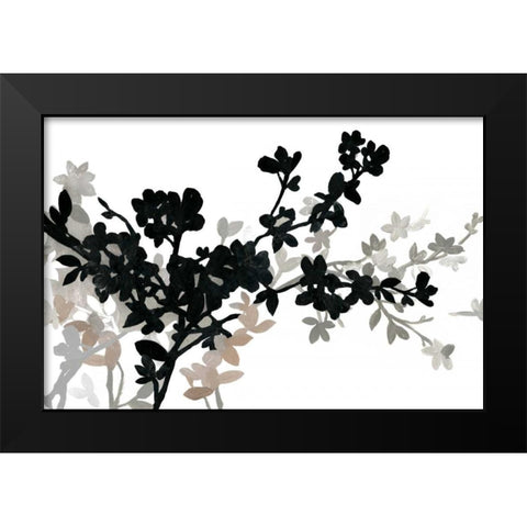 Apple Bloom I Black Modern Wood Framed Art Print by PI Studio