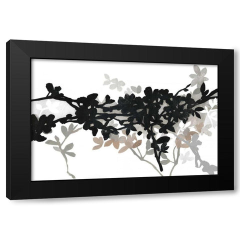 Apple Bloom II Black Modern Wood Framed Art Print by PI Studio