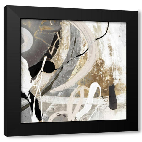 Tangled III Black Modern Wood Framed Art Print by PI Studio